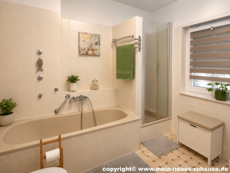 Bild 13 Bad Obergeschoss Reihenmittelhaus Cottbus