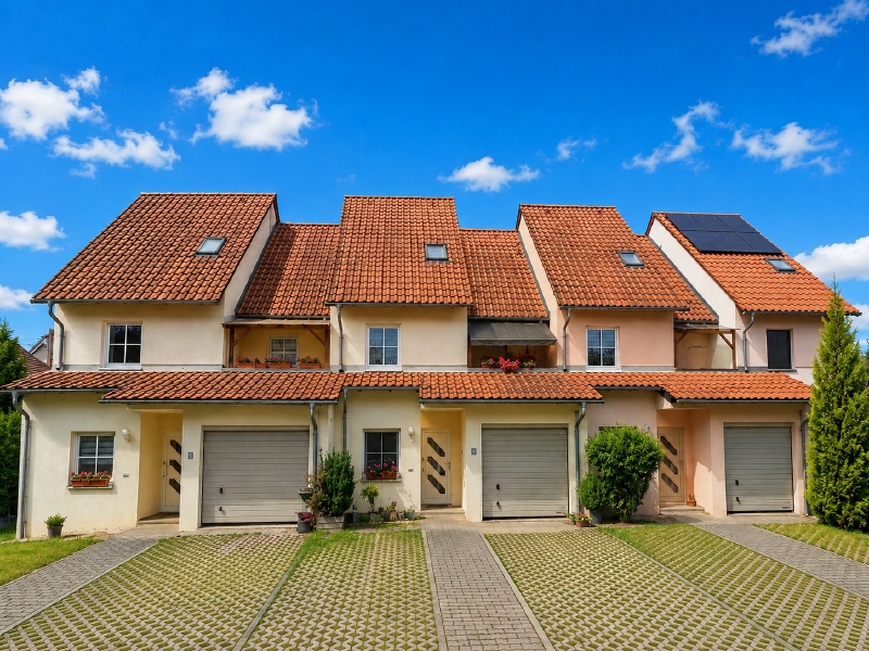 Bild 1 Wohnhaus Vorderansicht Reihenmittelhaus Cottbus