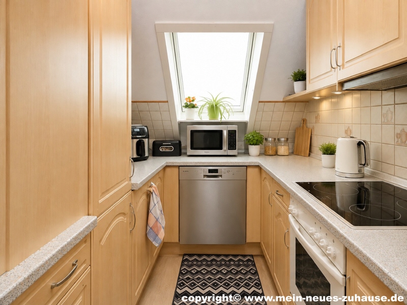 Bild 7 K�ch (KI-optimiert) Dachgeschosswohnung Cottbus