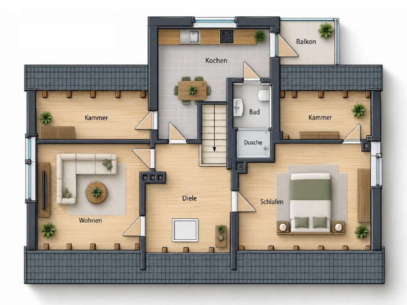 Grundriss Erdgeschoss Einfamilienhaus Drebkau