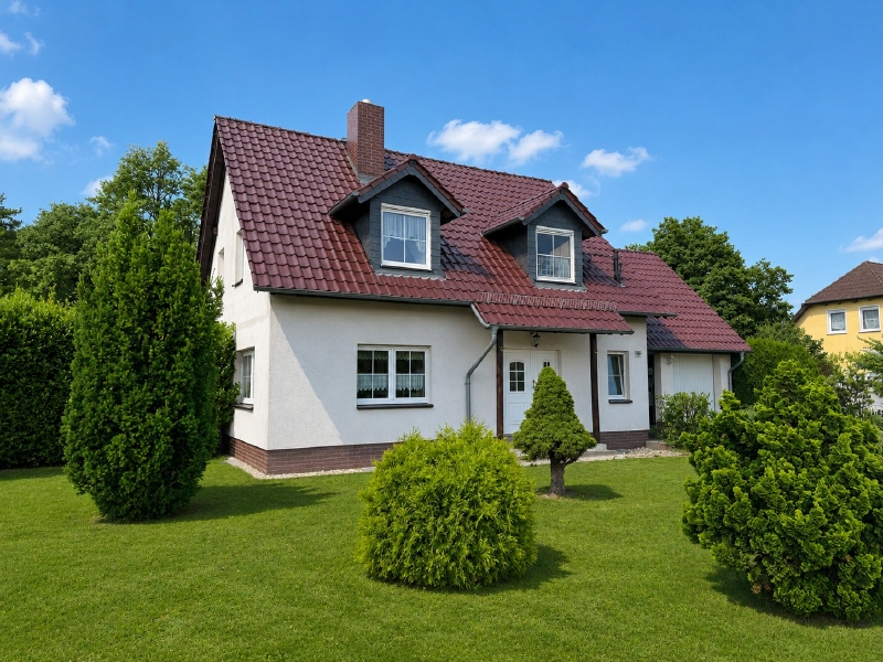Bild 1 Stra�enansicht 1 Einfamilienhaus Neupetershain