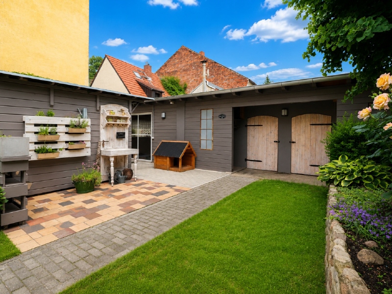 Bild 22 Nebengeb�ude Reihenmittelhaus Drebkau