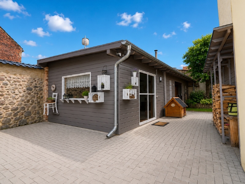 Bild 25 Partyraum Au�enansicht (KI-optimiert) Reihenmittelhaus Drebkau
