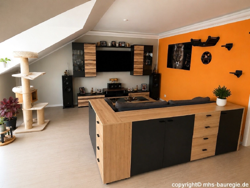 Bild 8 Wohnzimmer Dachgeschosswohnung Cottbus